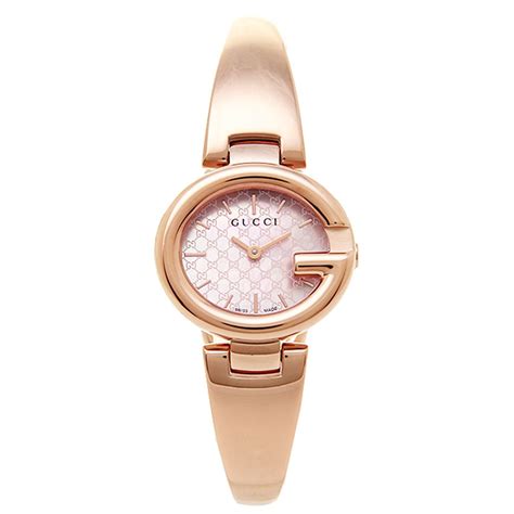 gucci rose gold watch ladies|gucci gold bangle watches ladies.